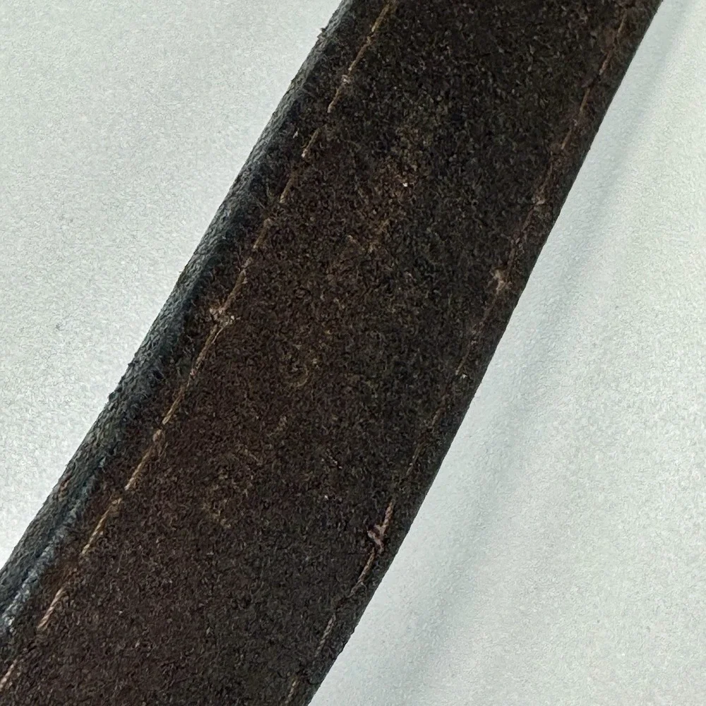 Vintage Made in USA Brown Leather Belt 1